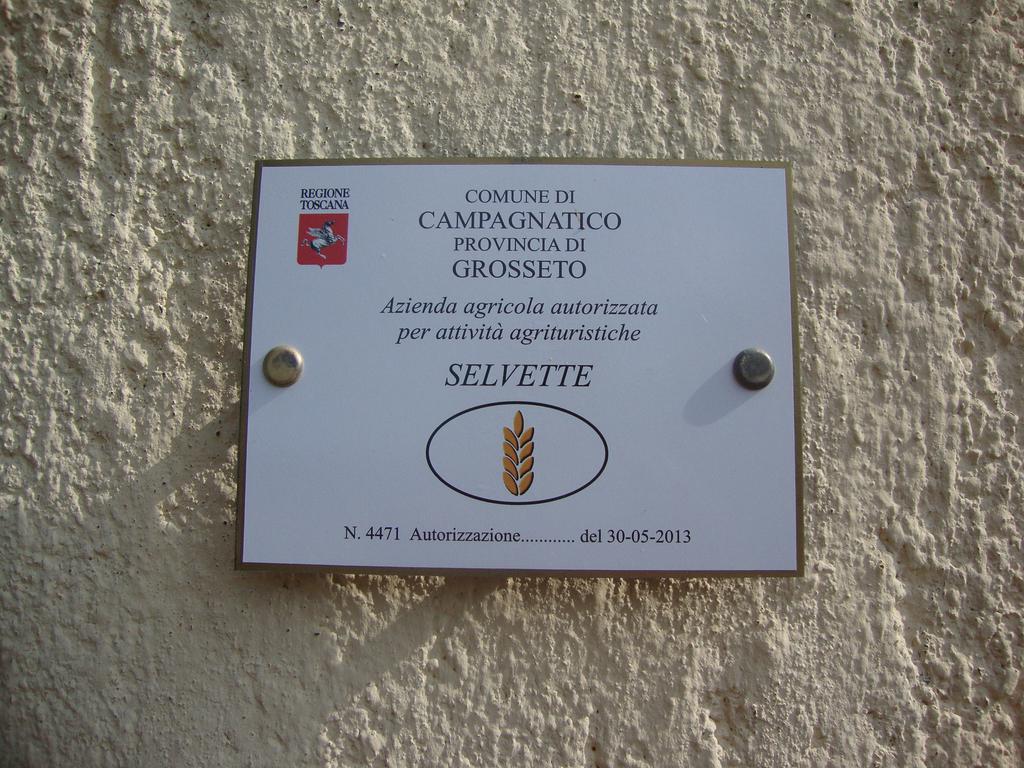 Agriturismo Podere Selvette Campagnatico Kültér fotó